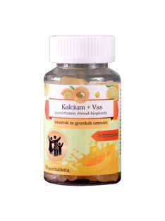 Sun Moon kalcium+vas étrend-kiegészítő gumivitamin 30 db