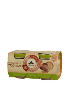 Alce Nero Bio pulykapástétom babáknak 2*80 g 