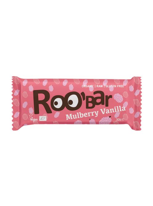 Roobar Raw Bio gyümölcsszelet eper-vanília 30g 