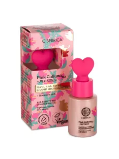   Natura Siberica C-Berrica Pink Calluna Természetes tónusú folyékony highlighter 01 light pink 30ml