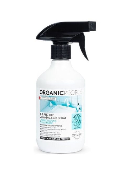 Organic People Öko Kád- és csempetisztító spray bio citrommal és almaecettel 500 ml