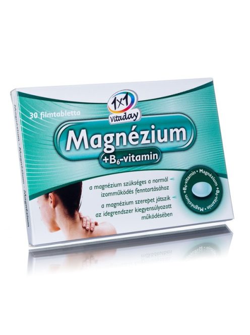 1x1 Vitaday Magnézium+B6-vitamin Filmtabletta 30 db