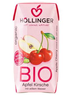 Höllinger Bio gyümölcsital alma-meggy 200 ml 