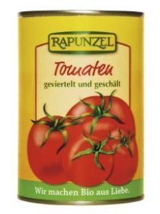   Rapunzel Bio konzerv, Hámozott negyedelt paradicsom dobozban 400 g