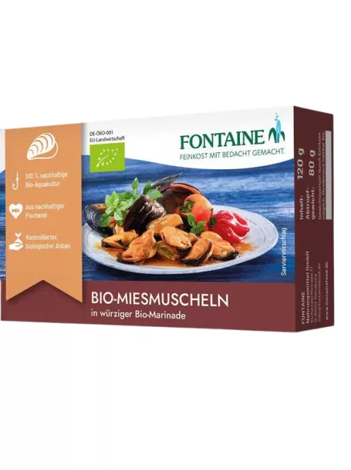 Fontaine Bio kagyló bio mártásban 120g