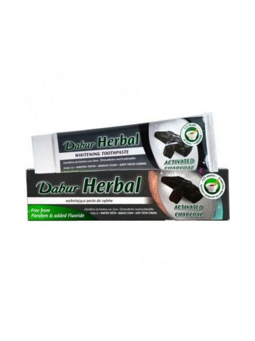 Dabur Herbal Fogkrém Fehérítő Aktív Szén 100 ml