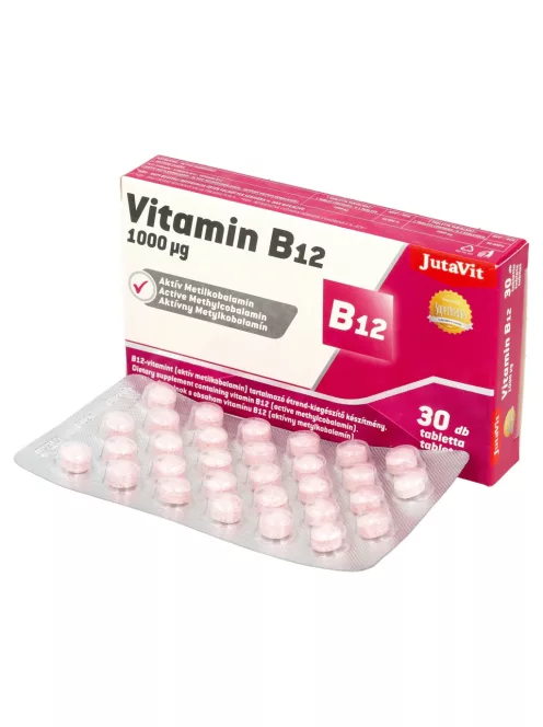 Jutavit b12-vitamin 1000µg aktív metilkobalamin tabletta 30 db