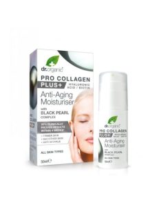   Dr. Organic Pro Collagen Anti-Aging hidratáló arckrém fekete gyönggyel 50ml