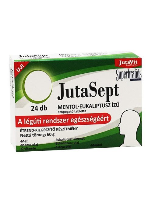 Jutavit Jutasept Szopogató Tabletta Mentol-Eukaliptusz 24 db