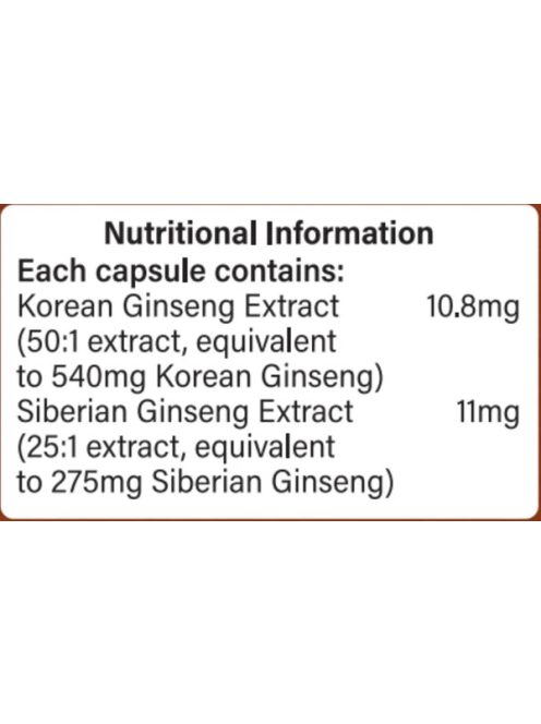 H&B Ginseng komplex kapszula 120 db 