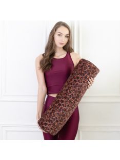   PRANA Premium Tönkölyhéj + Art Deco Collection huzat 70x20 cm yoga hengerhez - Ruby Wine (párna és huzat egyben)