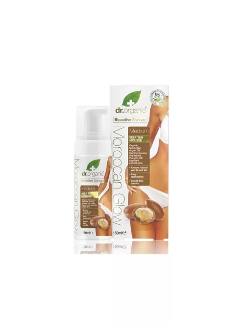 Dr. Organic Moroccan Glow Önbarnító hab -light 150ml