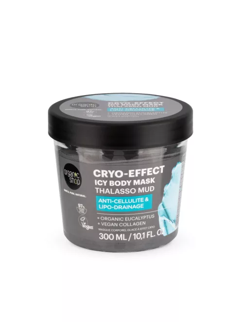 Organic Shop "Cryo-hatás" hűsítő jeges testpakolás Thalasso iszappal 300ml