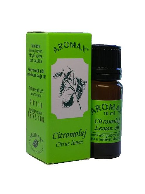 Aromax illóolaj, Citromolaj (Citrus limon, syn.: Citrus medica ssp. limonum) 10 ml