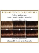 Hairwonder by HennaPlus női tartós hajfesték, vörös árnyalat, mahagóni (5.5) (Long Lasting Colour, Mahagony)