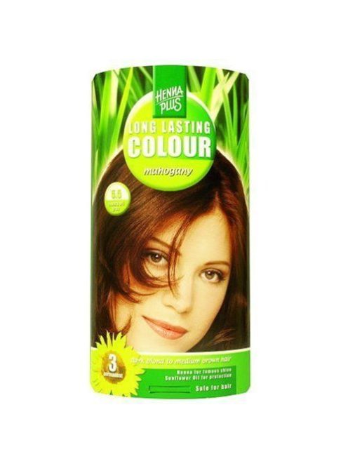 Hairwonder by HennaPlus női tartós hajfesték, vörös árnyalat, mahagóni (5.5) (Long Lasting Colour, Mahagony)