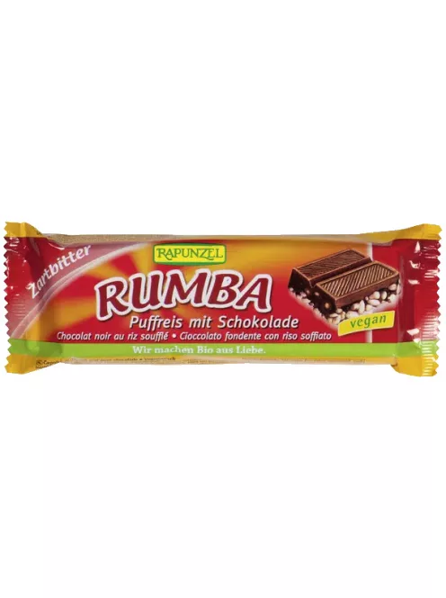 Rapunzel Rumba puffasztott rizsszelet félédes csokoládával VEGÁN BIO 50G