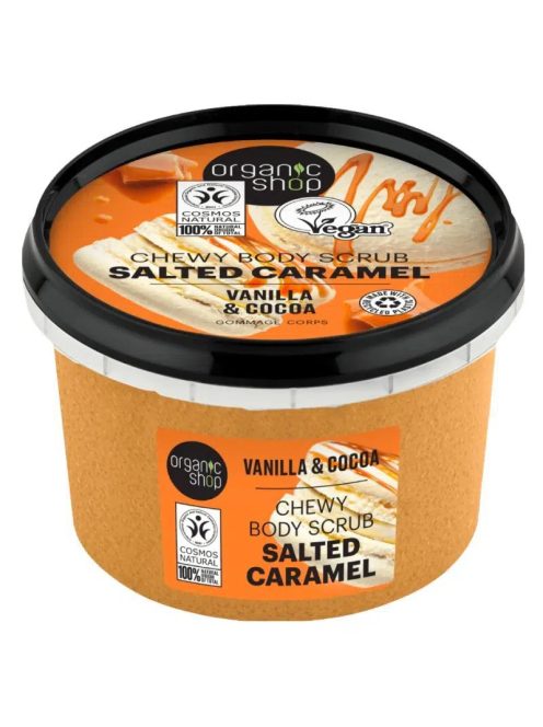 Organic Shop Salted Caramel testradír vaníliával és kakaóval 250ml