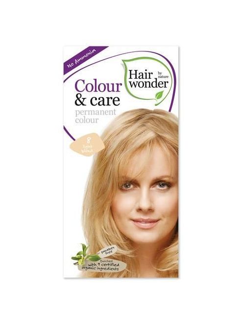 Hairwonder hajfesték, Colour & Care 8. Világosszőke 100 ml