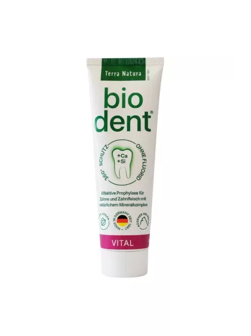 BioDent Vital fogkrém (enyhe mentolos ízű) 75ml