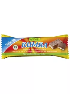   Rapunzel Rumba puffasztott rizsszelet tejcsokoládával Bio 21g 