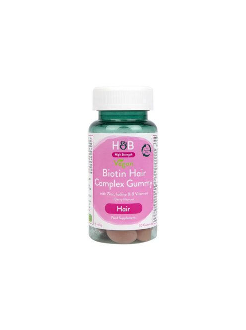 H&B Biotin-Haj komplex gumivitamin 30 db 