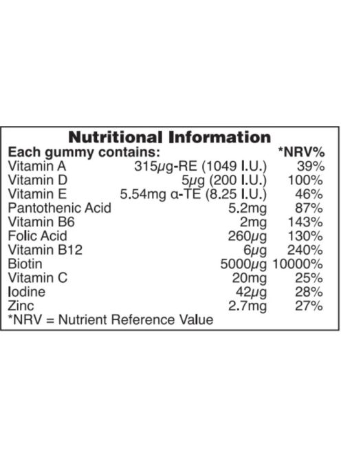 H&B Biotin-Haj komplex gumivitamin 30 db 
