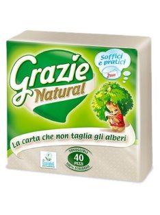 Grazie Natural öko szalvéta 2 rétegű 40 db/csomag