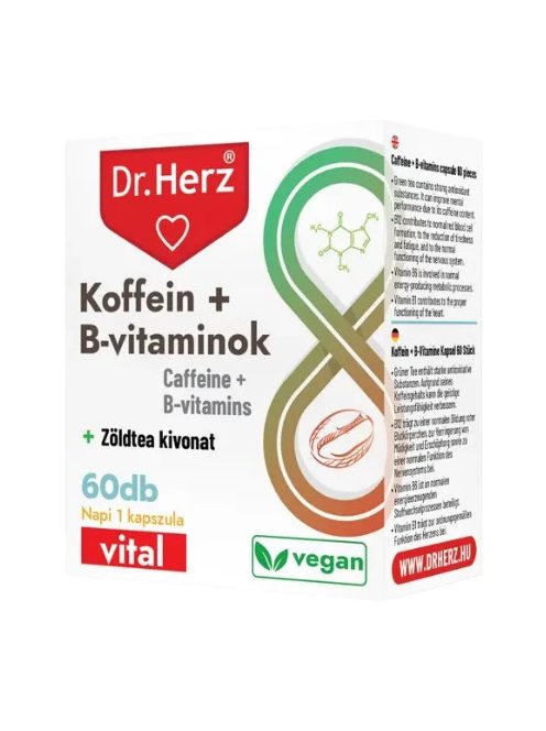 Dr. Herz Koffein B Vitaminok Kapszula 60 db