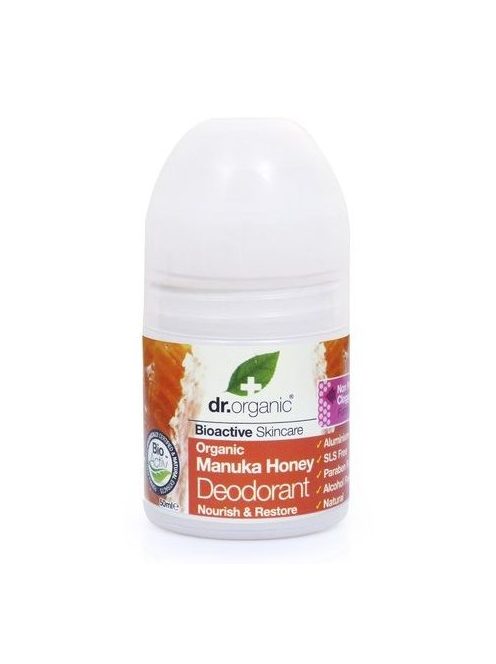 Dr. Organic Bio Manuka mézes golyós dezodor - táplál és regenerál (deo roll-on) 50 ml