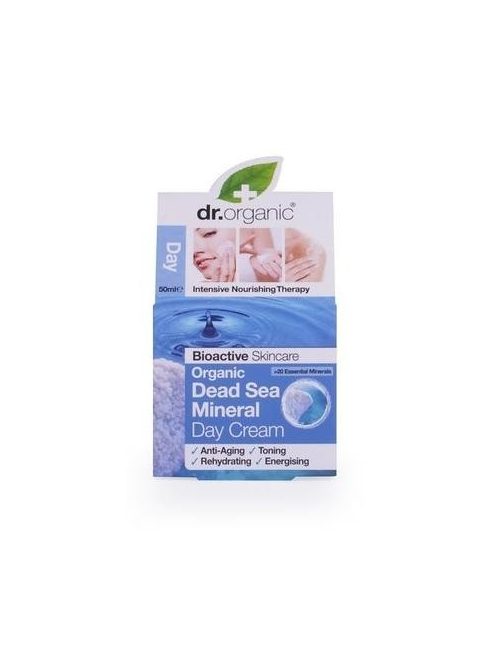 Dr. Organic Bio Holt-tengeri só, Nappali krém természetes Holt-tengeri ásványokkal 50 ml