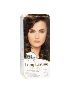   Hairwonder by HennaPlus női tartós hajfesték, barna árnyalat, világos aranybarna (5.3) (Long Lasting Colour, Light Golden Brown)