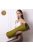 PRANA Premium Tönkölyhéj + Bombay Collection huzat 70x20 cm yoga henger - Olive Green (párna és huzat egyben)