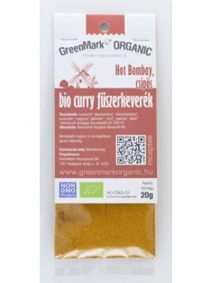 Greenmark Bio curry fűszerkeverék csípős hot bombay 20 g