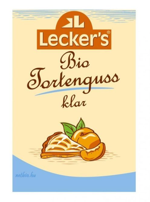 Lecker's Bio természetes növényi tortabevonó agar-agarból, színtelen 2*15 g