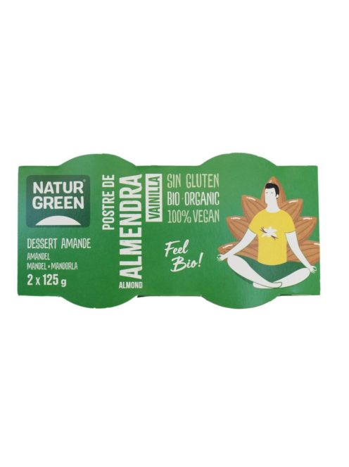 Naturgreen Bio mandula-vanília desszert 2*125 g
