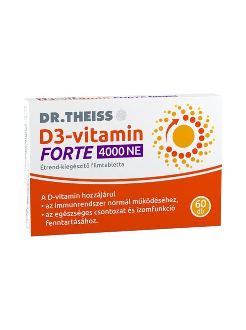 Dr. Theiss D3-Vitamin Forte 4000ne Filmtabletta 60 db