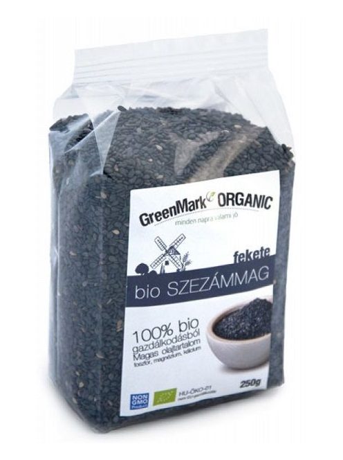 GreenMark Bio gabona, Szezámmag Fekete 250 g