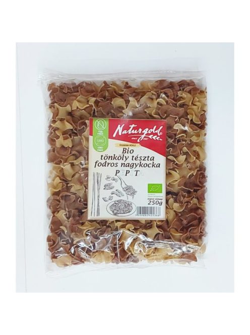 Naturgold bio tönköly tészta fodros nagykocka pepita 250 g