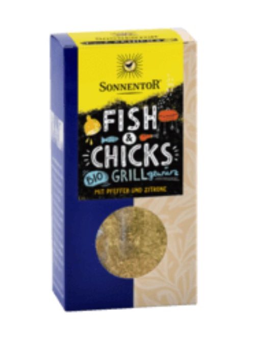 Sonnentor Bio Fish & Chicks BBQ fűszerkeverék 55 g
