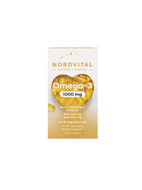 Nordvital Omega-3 Hajolaj 60 db 