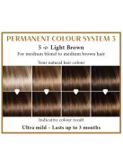 Hairwonder by HennaPlus női tartós hajfesték, barna árnyalat, világosbarna (5) (Long Lasting Colour, Light Brown)