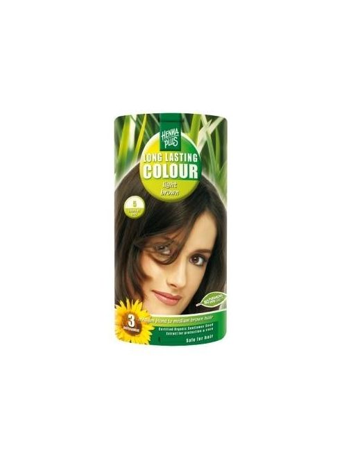 Hairwonder by HennaPlus női tartós hajfesték, barna árnyalat, világosbarna (5) (Long Lasting Colour, Light Brown)