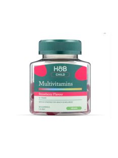 H&B Gyerek 3+ Multivitamin Gumivitamin epres 30db 