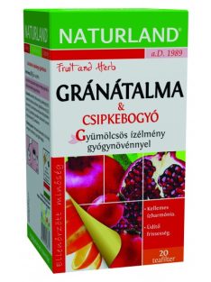 Naturland Gyümölcstea Gránátalma-Csipke 20 db filter