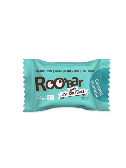 Roobar Bio nyers Energiagolyó Kókusz-Guarana 22 g 