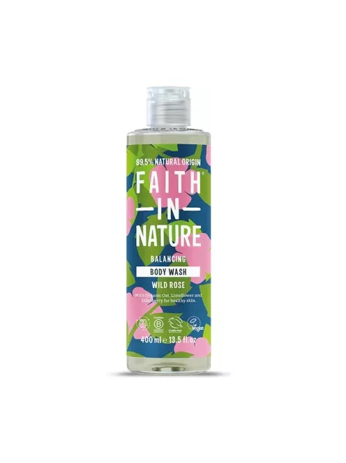 Faith In nature vadrózsa tusfürdő 400 ml