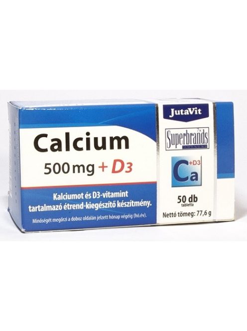 Jutavit Kalcium 500mg + D3 Tabletta 50 db