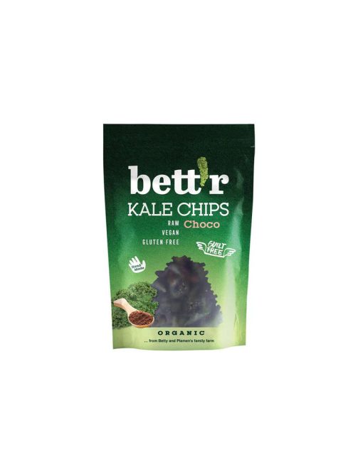 Bett'r Bio Fodros kelkáposzta chips csokoládé & mandula 30g 