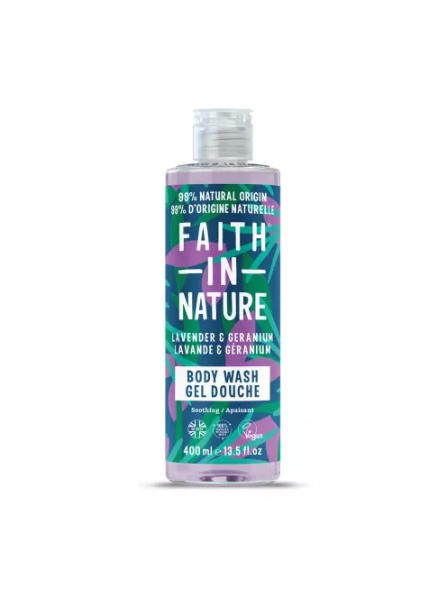 Faith in Nature Tusfürdő, Levendula és Geránium 400ml
